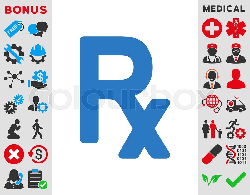 800x625 Prescription Symbol Vector Icon Style Stock Vector Colourbox