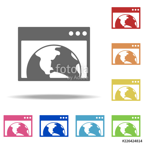 500x500 Online Presence Icon Elements Of Seo Development In Multi