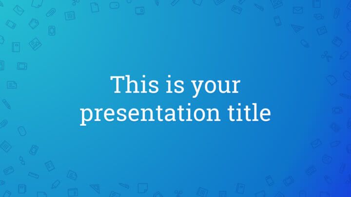 720x405 Free Powerpoint Template Or Google Slides Theme With An Icon Pattern
