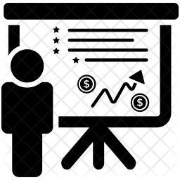 256x256 Financial Presentation Icon Of Glyph Style