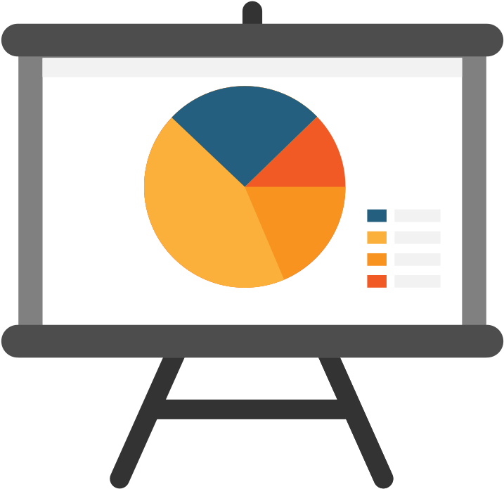 717x695 Hd Powerpoint Presentation Flat Icon