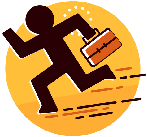 475x443 Businessman Runaway Icon Transparent Png