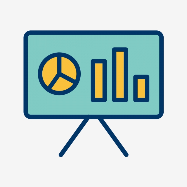 640x640 Vector Presentation Icon, Analytics, Business, Chart Png