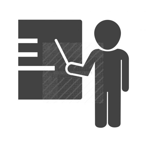 600x600 Male Presenter I Glyph Icon