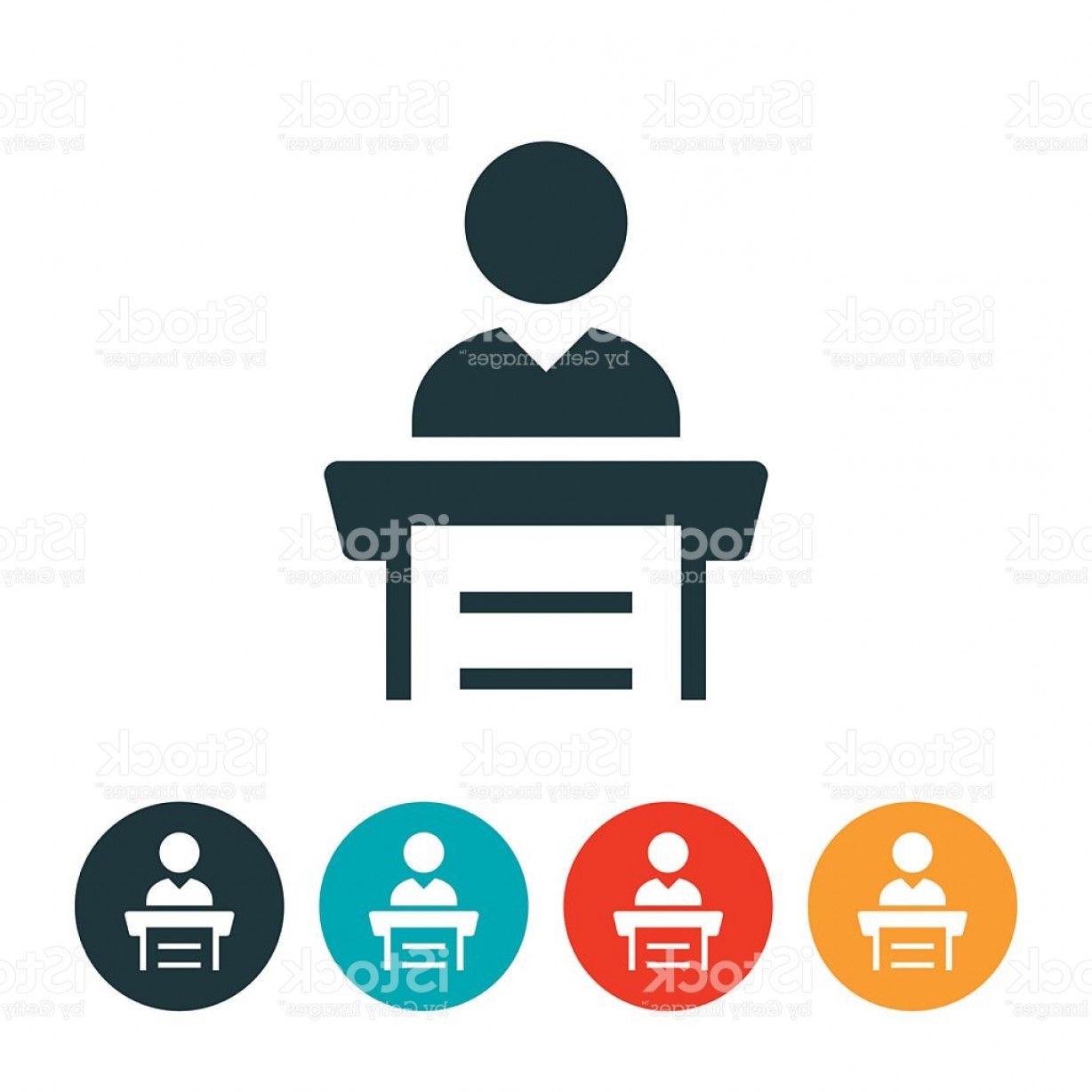 1228x1228 Presenter At Podium Giving Speech Icon Gm Geekchicpro