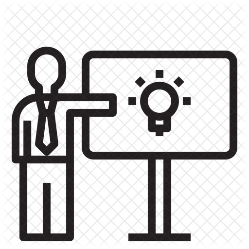 512x512 Presenter Icon Of Line Style