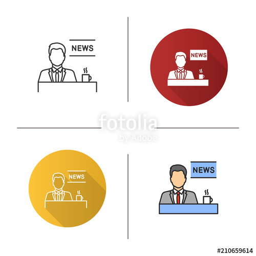 500x500 Tv Presenter Icon Stock Image And Royalty Free Vector