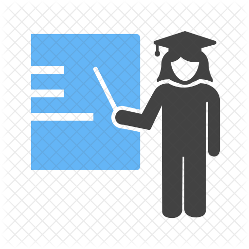 512x512 Female Presenter Icon Of Flat Style