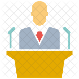 256x256 President Icon Of Flat Style