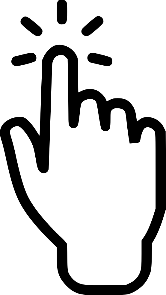 554x980 Hand Finger Touch Press Png Icon Free Download