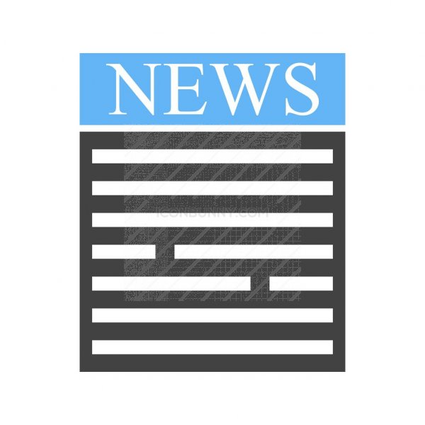 600x600 Press Release Blue Black Icon