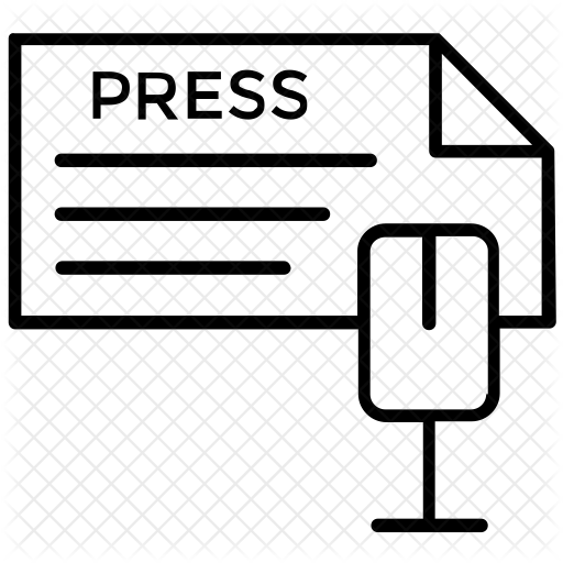 512x512 Press Release Icon Of Line Style