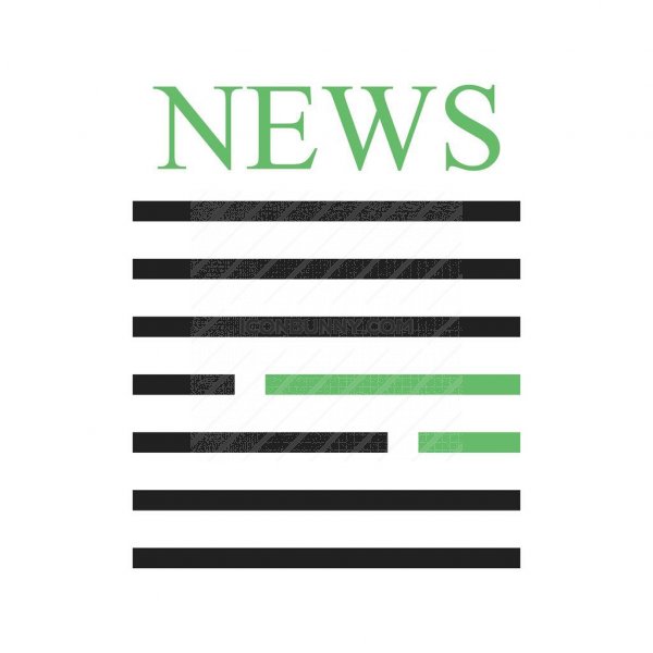 600x600 Press Release Line Green Black Icon