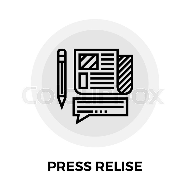800x800 Press Release Icon Vector Flat Icon Stock Vector Colourbox