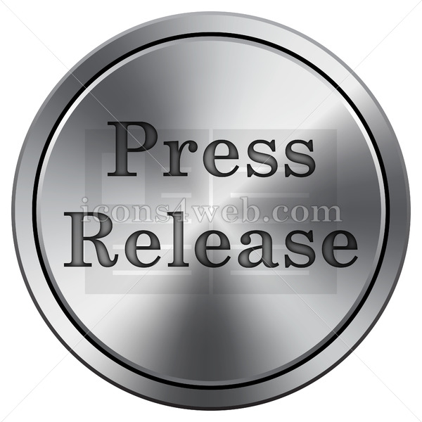 600x600 Press Release Icon Round Icon Imitating Metal