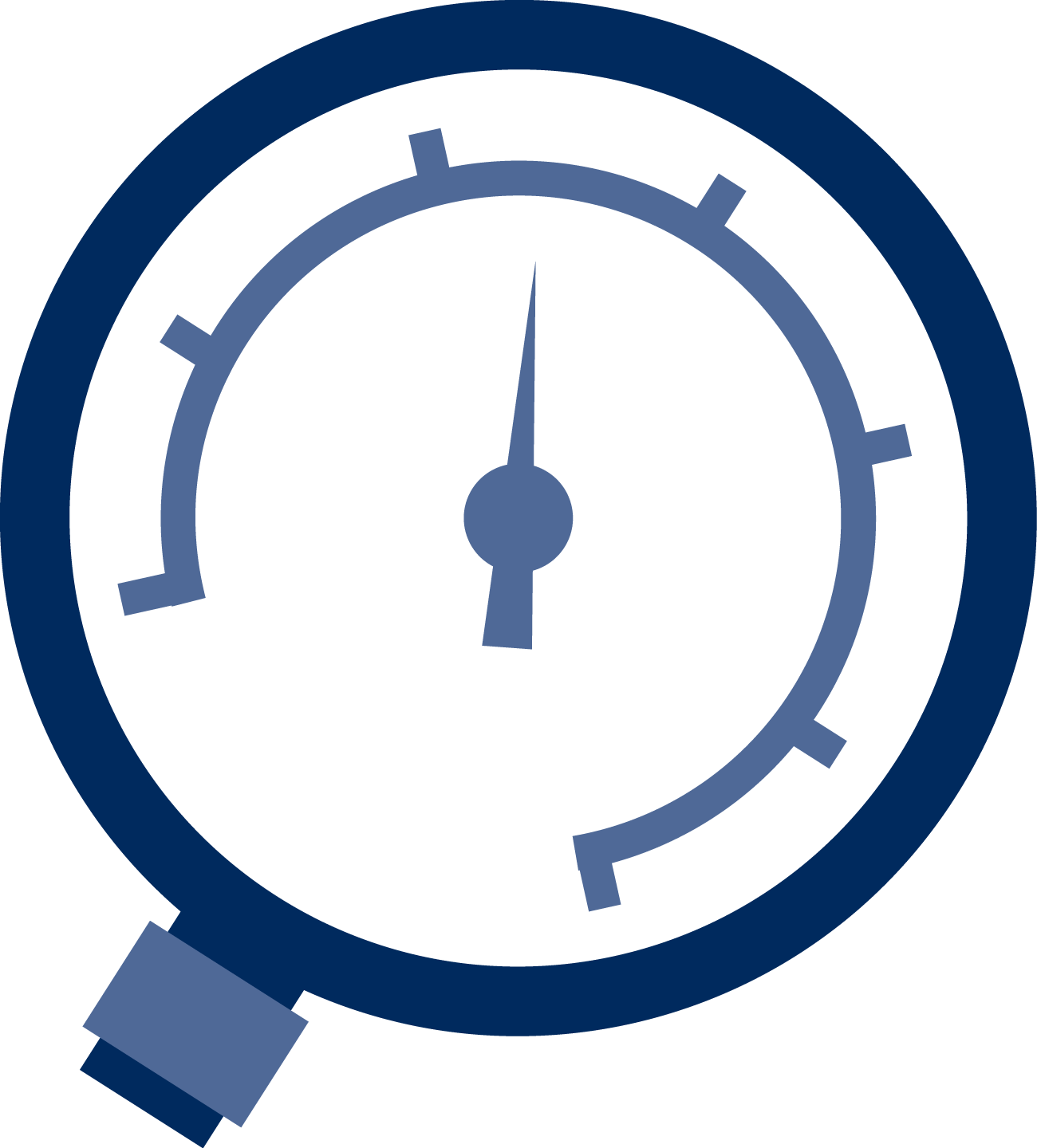 1300x1440 Pressure Gauge With Extended Refrigeration Scale