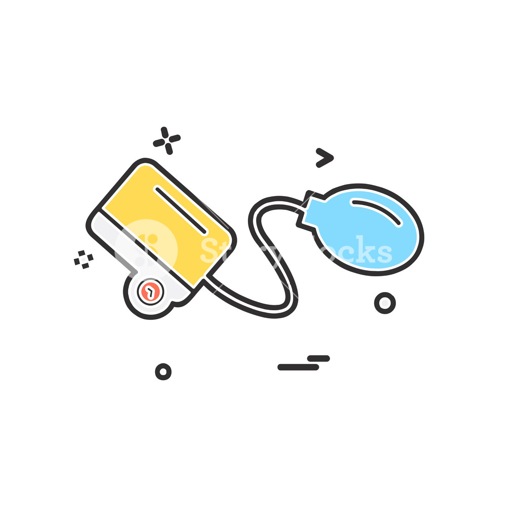 1000x1000 Blood Pressure Icon Design Vector Royalty Free Stock Image