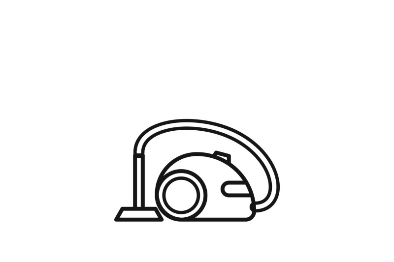 800x533 House Vacuum Cleaner Sign Or Power Washer Vector Icon