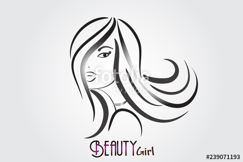 500x334 Logo Beauty Pretty Woman Icon Stock Image And Royalty Free