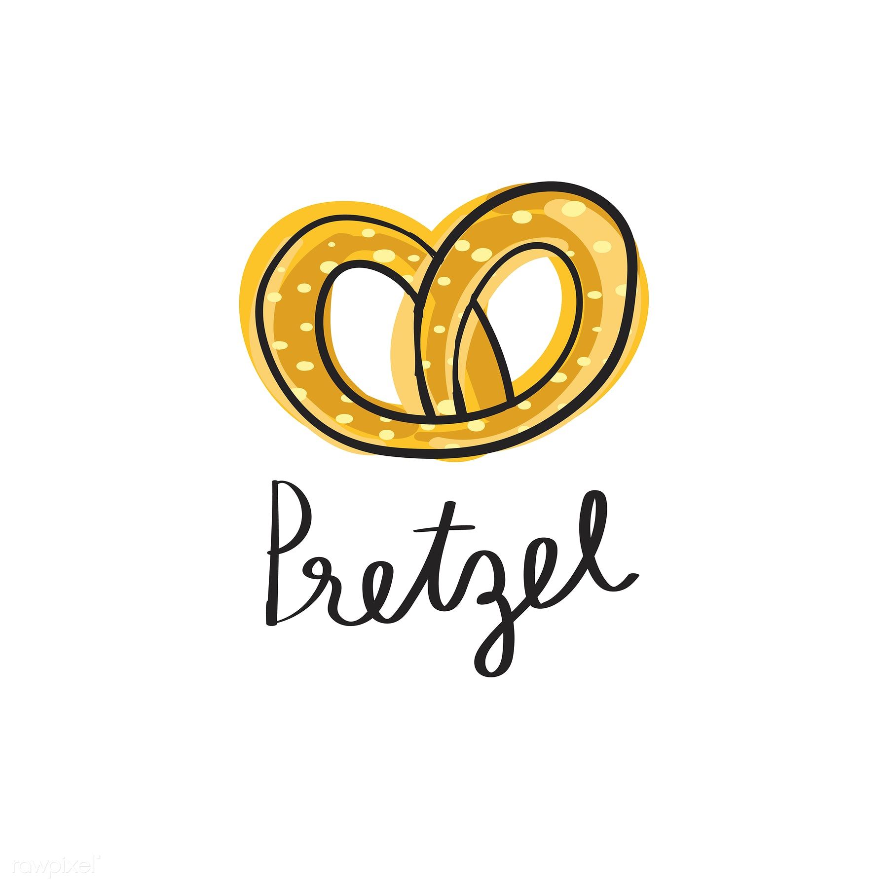 1800x1800 Illustration Drawing Style Of Pretzel Icon Illustration Drawing