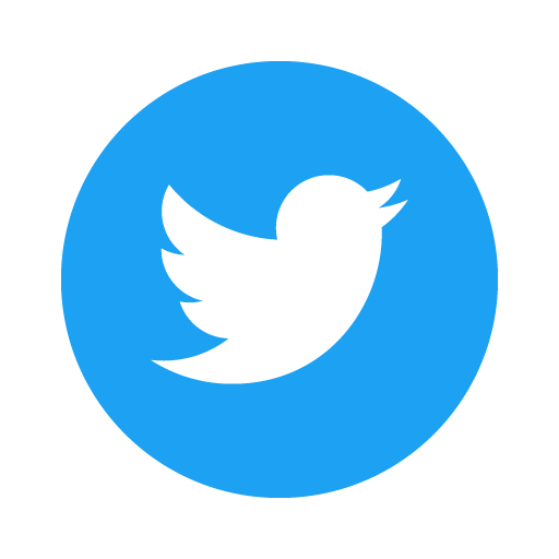 512x512 Twitter Icon Circle Blue Logo Preview