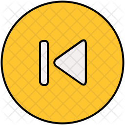 256x256 Previous Button Icon Of Flat Style