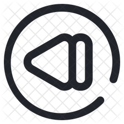 256x256 Previous Button Icon Of Line Style