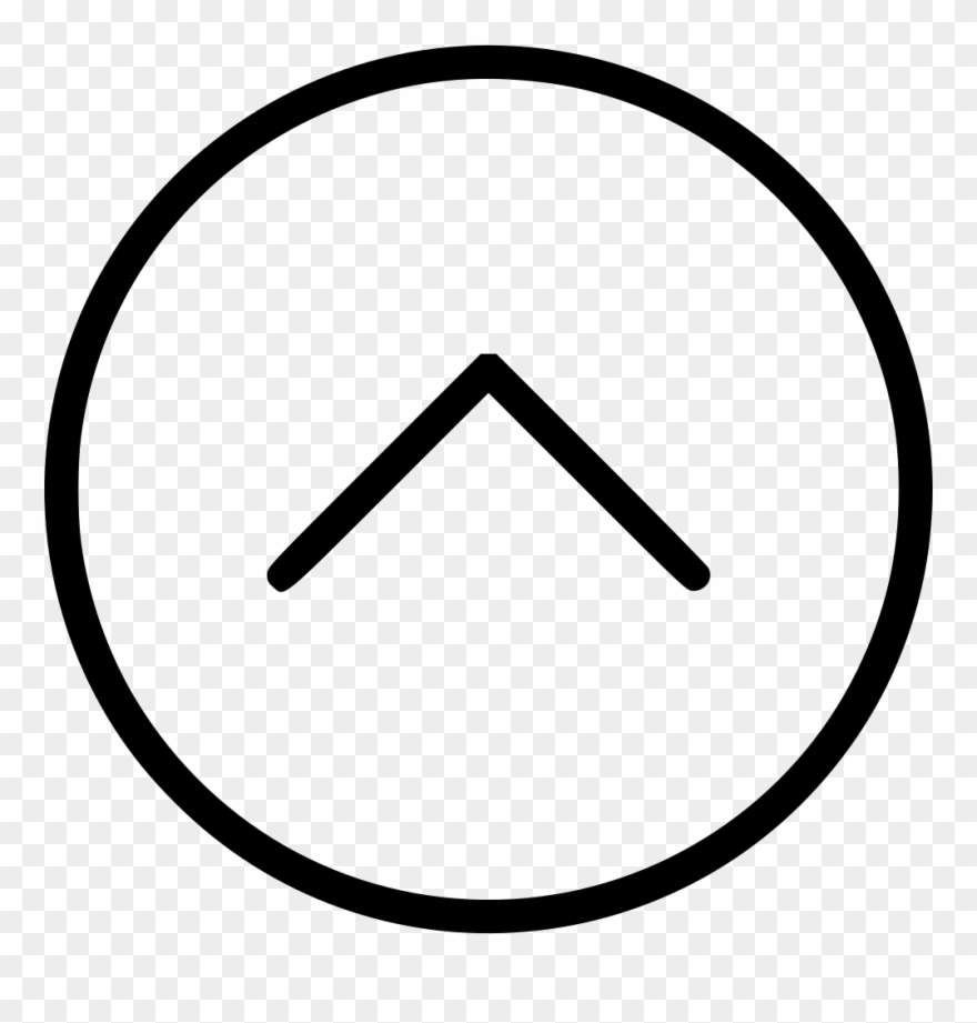 880x921 Up Arrow Prev Previous Top Home Circle Button Png