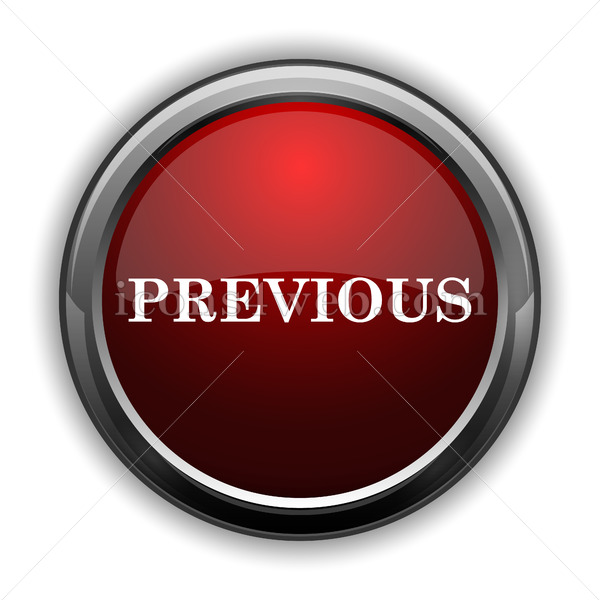 600x600 Previous Icon Red Glossy Web Icon With Shaddow