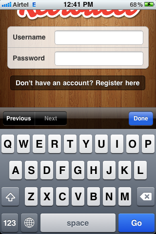 320x480 How To Get Keyboard With Next, Previous And Done Buttons