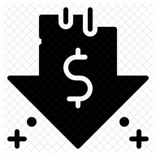 512x512 Low Price Icon Of Glyph Style