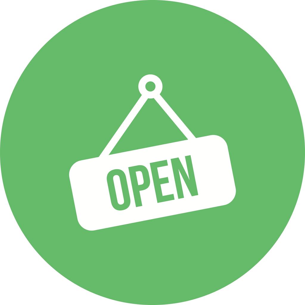 1024x1024 Open Tag Flat Round Icon