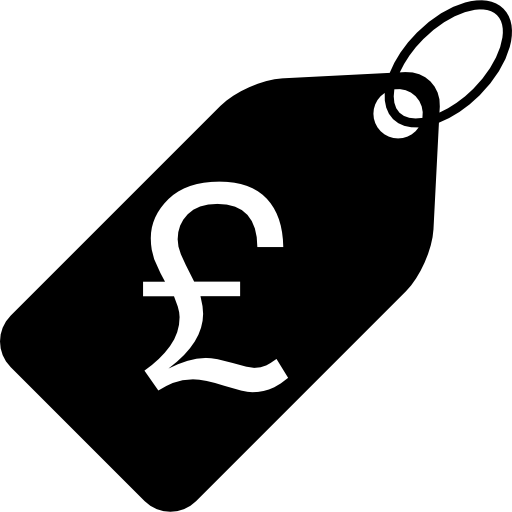 512x512 British Pound Price Tag Icons Free Download