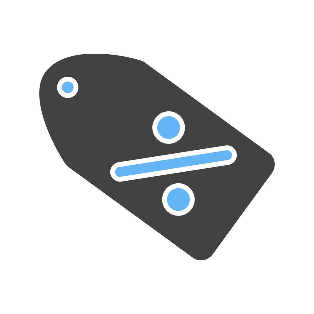1024x1024 Discount Blue Black Icon