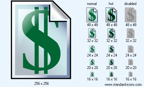 464x280 Price List Icon Standard Admns