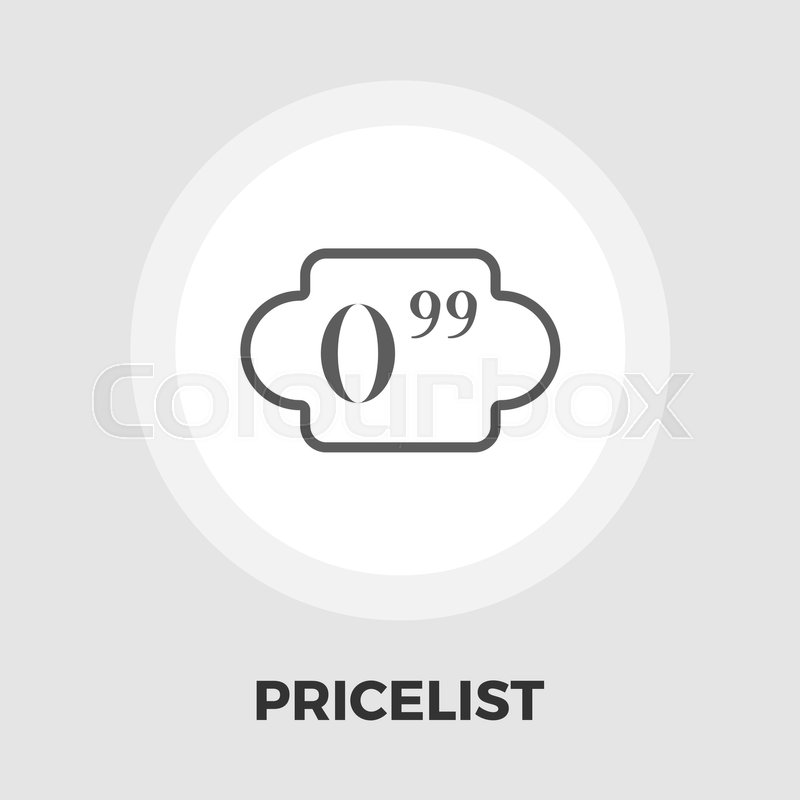 800x800 Price List Icon Vector Flat Icon Stock Vector Colourbox