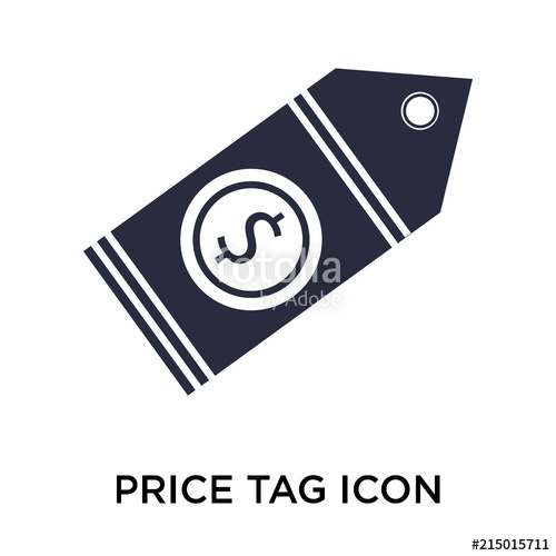Price Tag Icon Vector Sign And Symbol Isolated On White Background 500x500 Price Tag Icon Vector Sign And Symbol Isolated On White Background