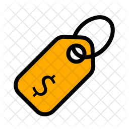 256x256 Price Tag Icon Of Colored Outline Style