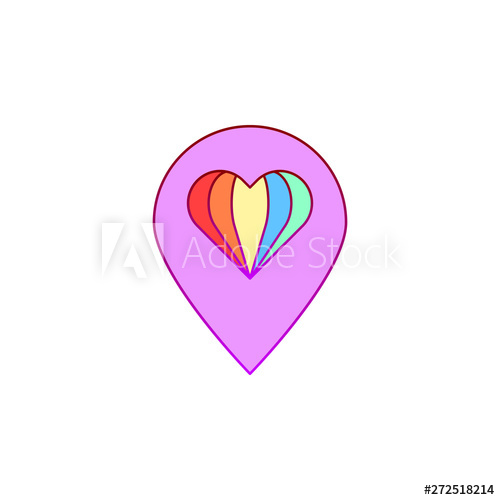 500x500 Placeholder, Location, Pride Icon Element Of Color World Pride