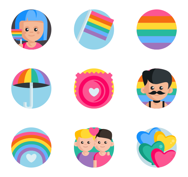600x564 Pride Icons