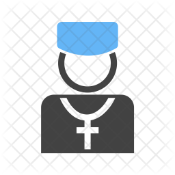 256x256 Priest Icon Of Flat Style