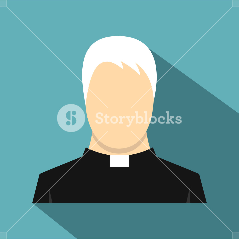 998x1000 Priest Icon Flat Illustration Of Priest Vector Icon For Web