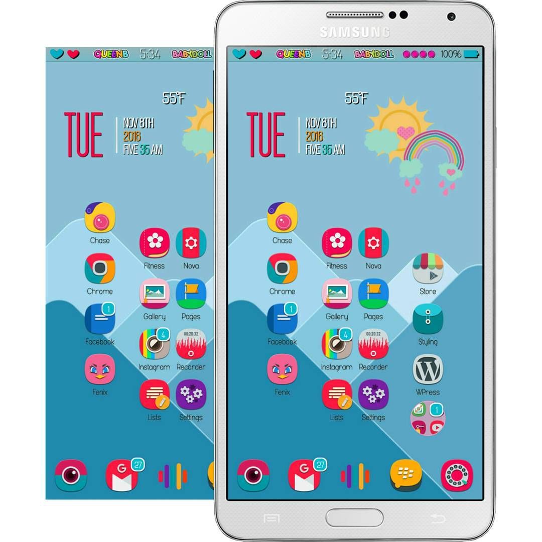 1080x1080 Styling Beluk Icon Set Via Nova Launcher Prime On My Note