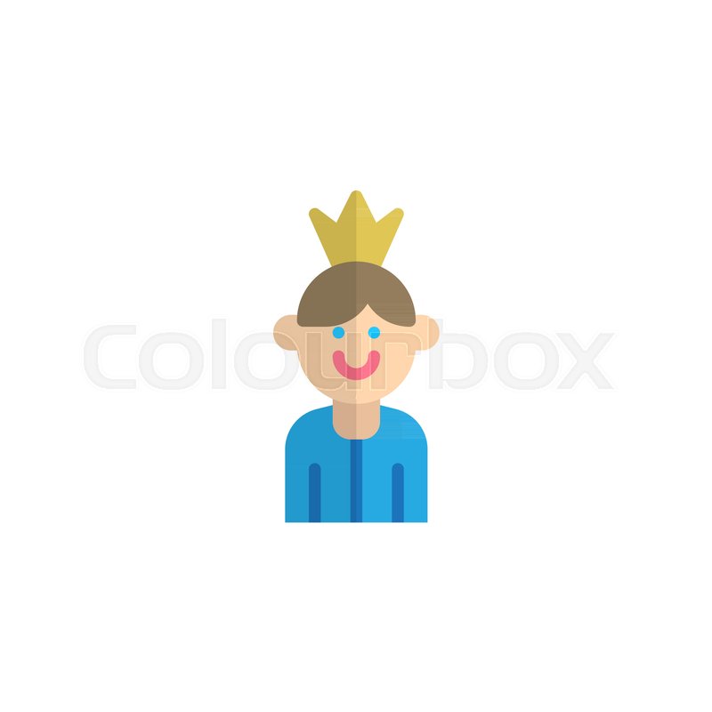 800x800 A Little Prince Flat Icon, Vector Stock Vector Colourbox