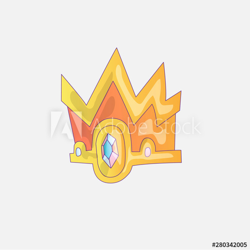 500x500 Princess Crown Icon With Gems And Diamonds Gold Princess Crown