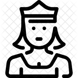 256x256 Princess Icon Of Line Style