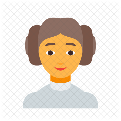 512x512 Princess Leia Icon Of Flat Style