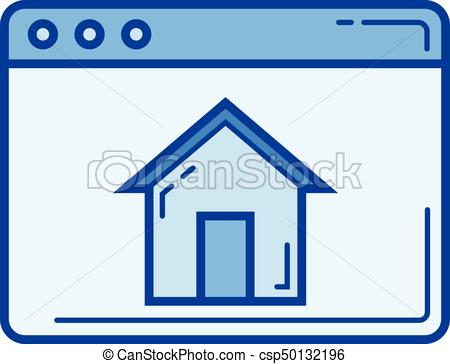 450x364 Principal, Icon Sitio Web, Azul, Fondo System