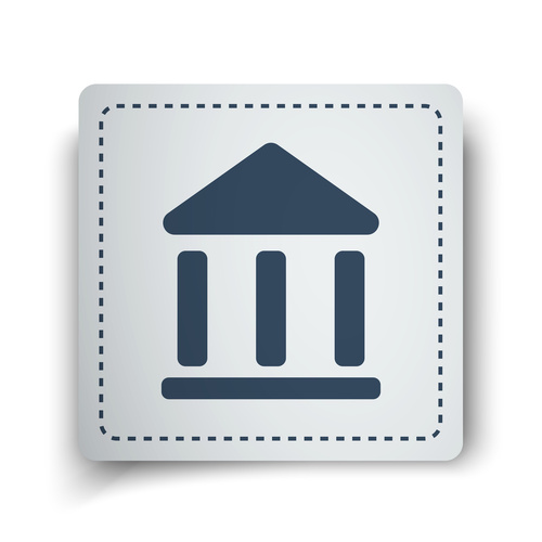 500x500 Black Institution Icon On White Sticker Engineered Tax Services