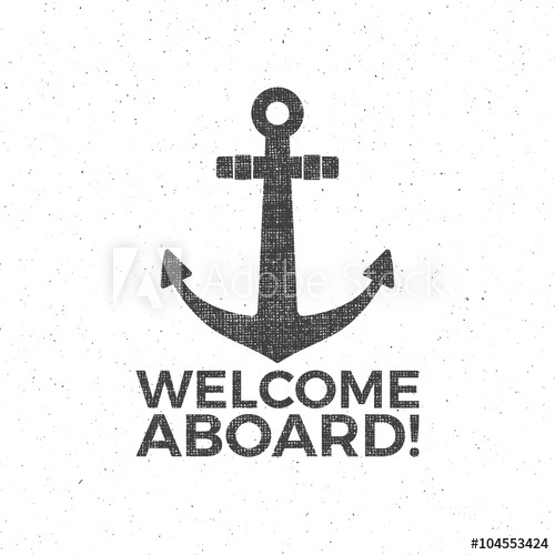 500x500 Nautical Design Sailor Vector Emblem Anchor Label And Print